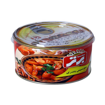 کنسرو خوراک سوسیس بندری 250 گرمی برتر